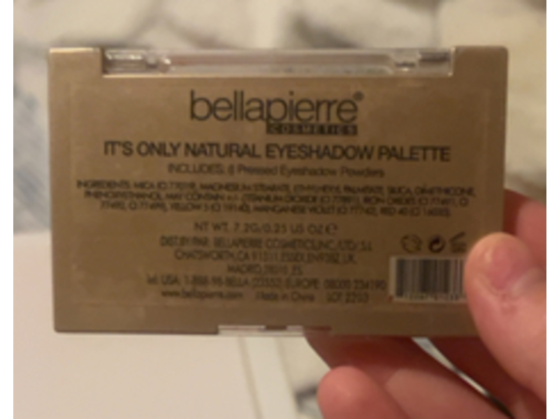 Bellapierre Cosmetics Eyeshadow Palette, It's Only Natural, 0.25 oz/7.2 g