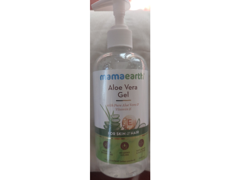Mamaearth Aloe Vera Gel For Skin & Hair, With Pure Aloe Vera & Vitamin E, 300 mL