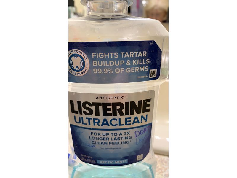 Listerine Ultra Clean Mouthwash, Arctic Mint, 500 mL