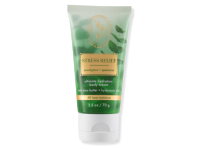 Bath & Body Works Ultimate Hydration Stress Relief Body Cream, Eucalyptus + Spearmint, 2.5 oz/70 g