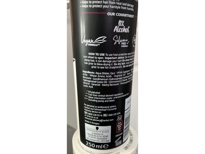 Schwarzkopf Hair Protection Spray, 250 mL