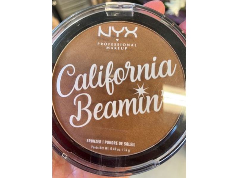 NYX Professional Makeup California Beamin Pressed Face, The Golden One, Bronzer, 0.49 oz/14 g