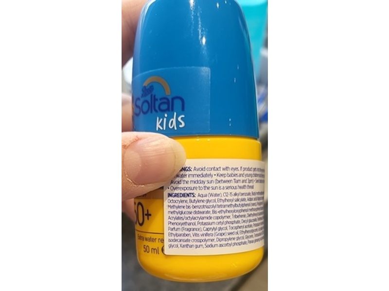 Boots Soltan Kids Suncare Roll On, SPF 50+, 1.69 fl oz/50 mL