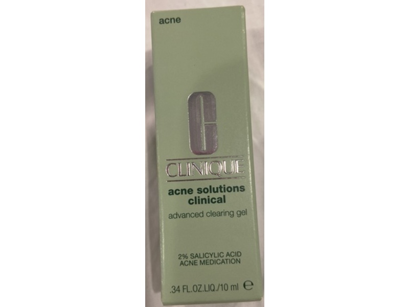 Clinique Acne Solution Clinical Clearing Gel, Salicylic Acid, 0.34 fl oz/10 mL