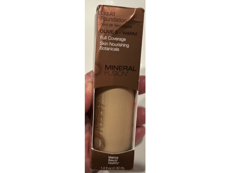 Mineral Fusion Liquid Foundation, Olive 3 Warm, 1 fl oz/30 mL
