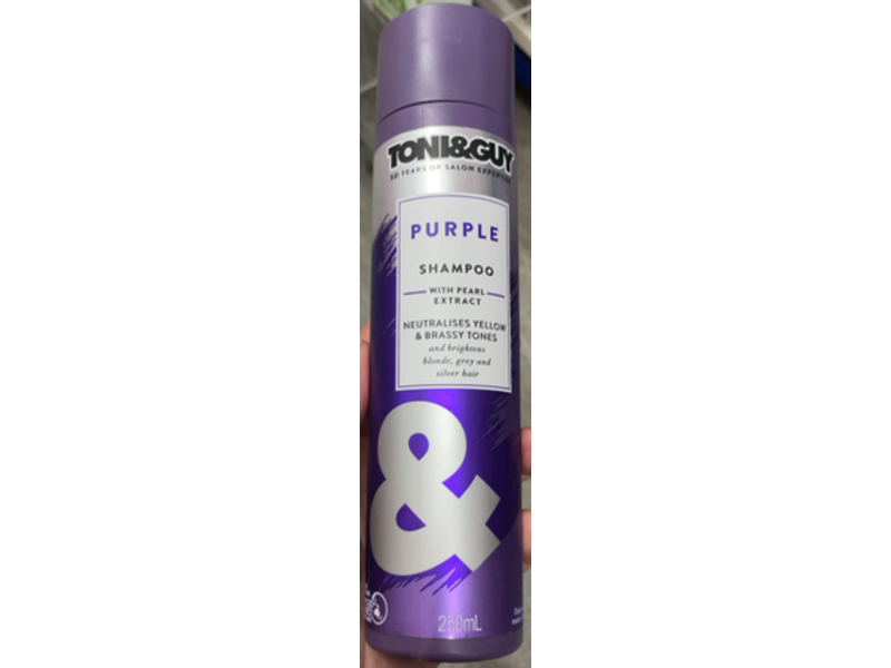 Toni & Guy Purple Shampoo, Pearl Extract, 250 mL