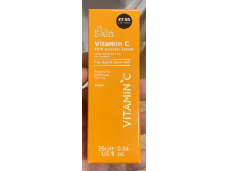 Ps Skin 10% Booster Serum, Vitamin C, 0.84 fl oz/25 mL