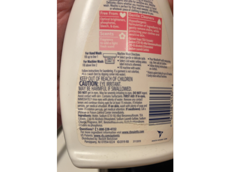 Woolite Delicates Laundry Detergent Handwash, 8 Loads, 16 fl oz/473 mL