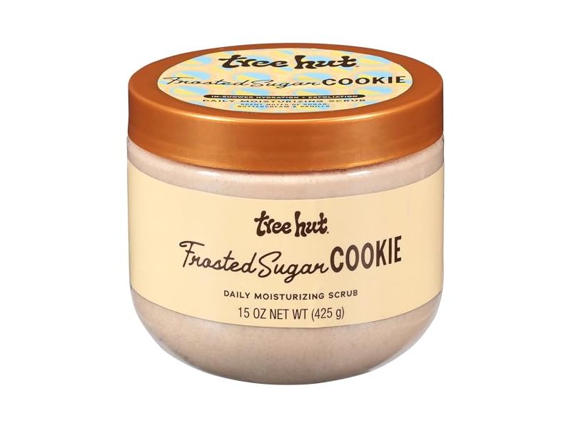Tree Hut Daily Moisturizing Body Scrub, Frosted Sugar Cookie, 15 oz/425 g