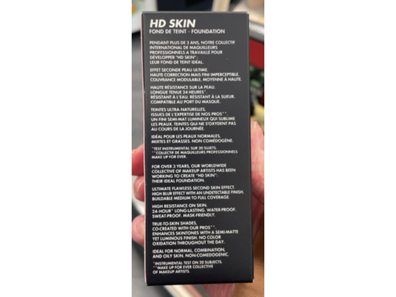 Make Up For Ever HD Skin Undetectable Stay-True Foundation, 1N10, 1.01 fl oz/30 mL