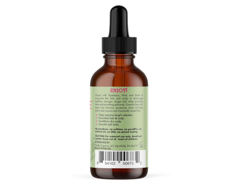 Mielle Scalp & Hair Strengthening Oil, Rosemary Mint, 2 fl oz/59mL