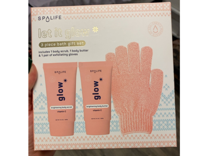 SPA Life Let It Glow 3 Piece Bath Gift Set