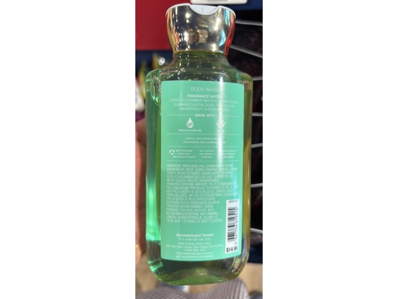 Bath & Body Works Body Wash, Cucumber Melon, 10 oz/295 mL