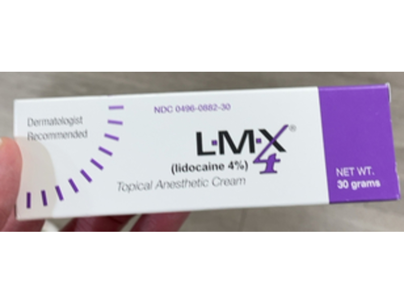 L.M.X4 Topical Anesthetic Cream, Lidocaine, 30 g