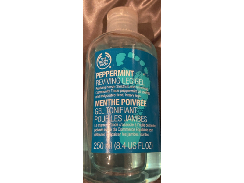 The Body Shop Peppermint Reviving Leg Gel, 8.4 fl oz/250 mL