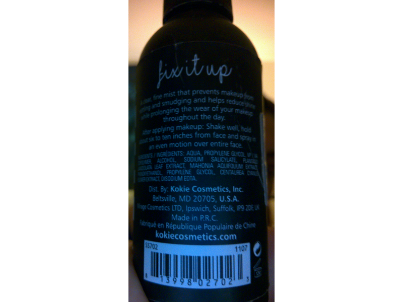 Kokie Fix It Up Matte Setting Spray, Long Lasting, 2.02 fl oz/59.8 mL