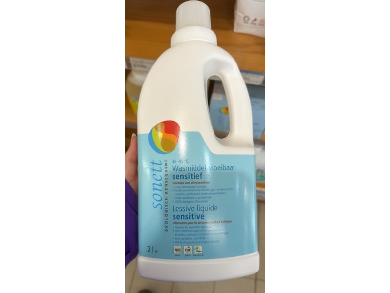 Sonett Wasmiddel Vloeibaar Sensitief, 2 L