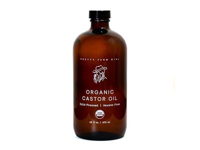 Pretty Farm Girl Organic Castor Oil, 16 fl oz/473 mL