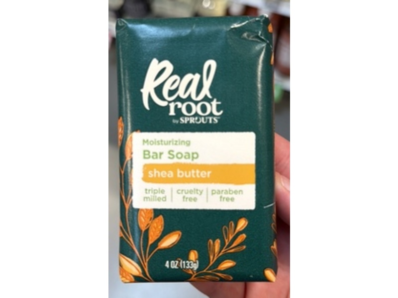 Real Root By Sprouts Moisturizing Bar Soap, Shea Butter , 4 oz/133 g