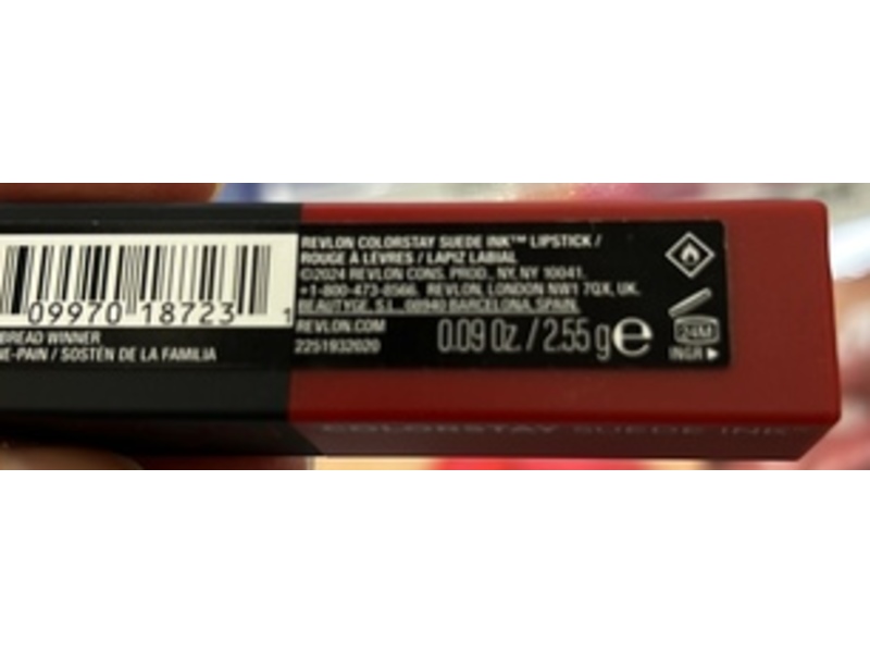 Revlon ColorStay Suede Ink Lipstick, 016 Bread Winner, 0.09 oz/2.55 g