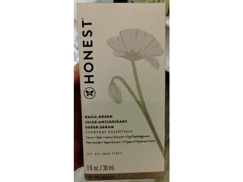Honest Daily Green Juice Antioxidant Super Serum, 1 fl oz/30 mL