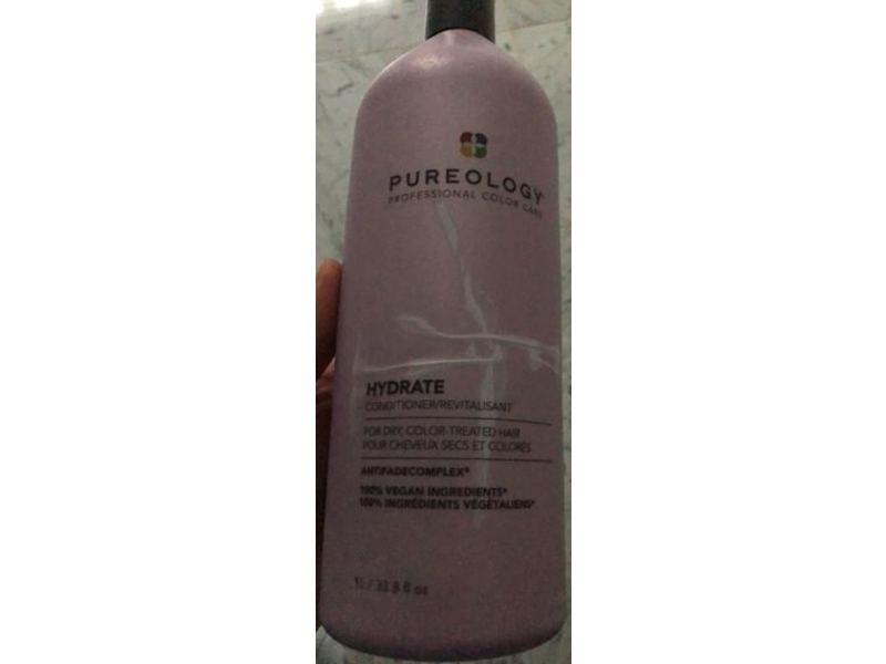Pureology Hydrate Conditioner, Dry, Color-Treated Hair, 33.8 fl oz/1 L