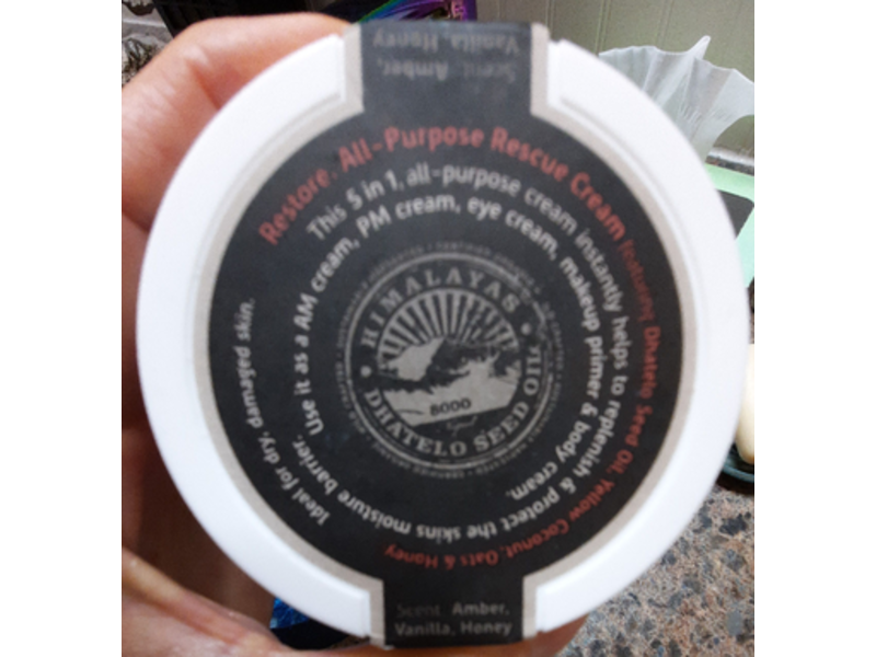 Tweak'd By Nature Restore All-Purpose Rescue Cream, Amber, Vanilla, 5.25 oz