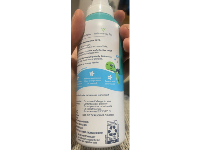 Vicks Children's Sinex Salibe Gentle Nasal Mist, 5 oz/142 g