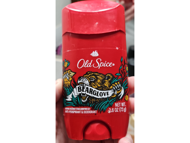 Old Spice Antiperspirant Deodorant, Bearglove, 2.6 oz/73 g, Pack Of 2
