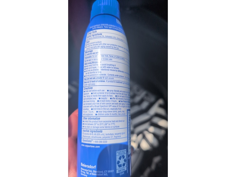 Coppertone Sport 4 In 1 Performance Sunscreen Spray, SPF 15, 5.5 oz/156 g