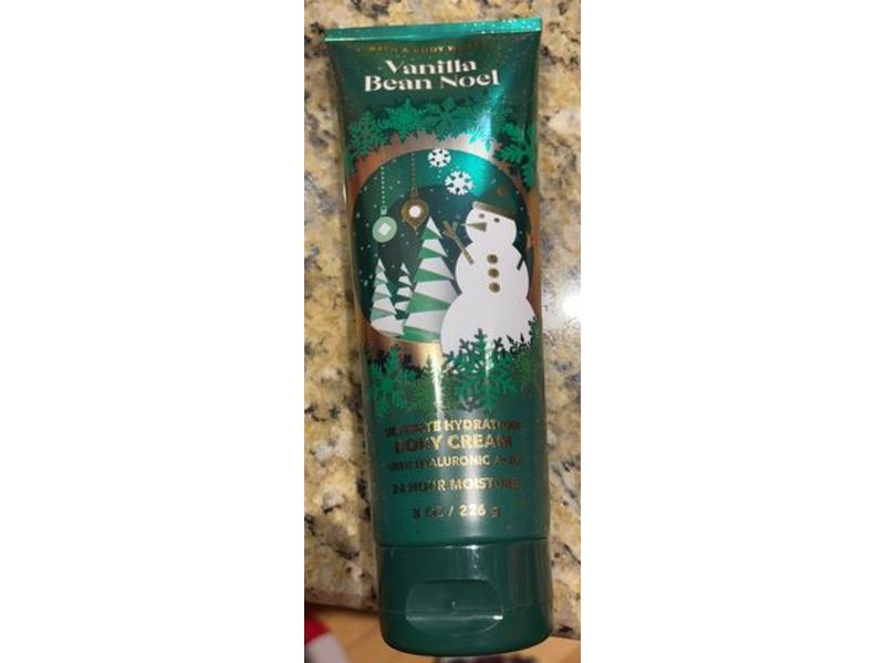 Bath & Body Works Ultimate Hydration Body Cream, Vanilla Bean Noel, 8 oz/226 g