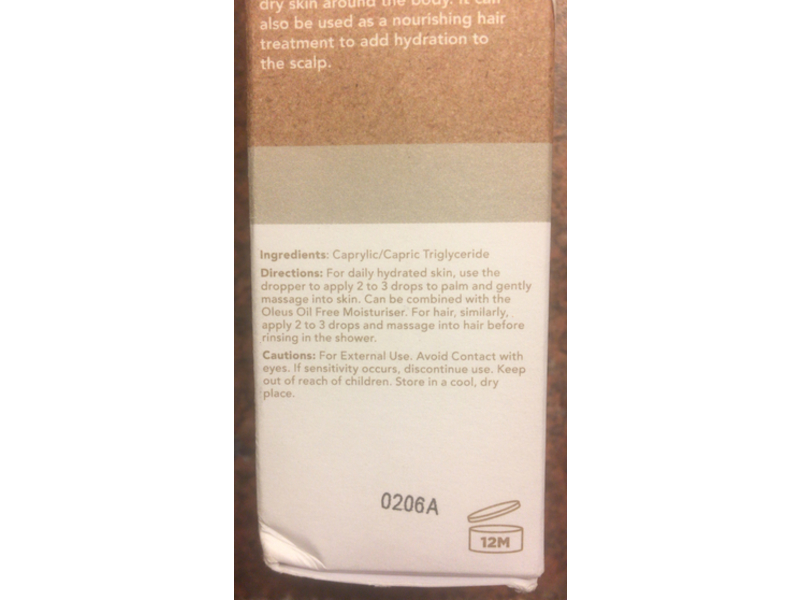 Oleus Fractionated Coconut Oil, Nourishing, 50 mL