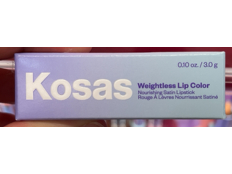 Kosas Weightless Lipcolor Nourishing Satin Lipstick, Sugar High, 0.10 oz/3.0 g