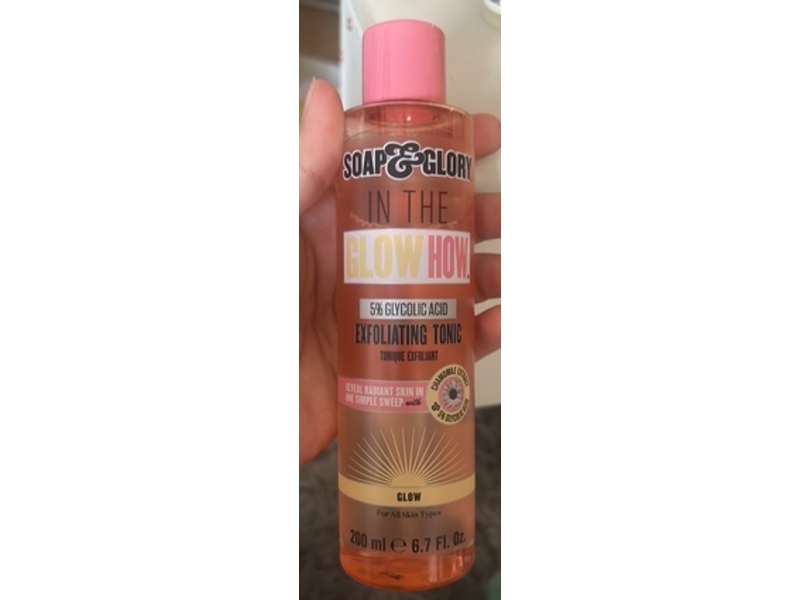 Soap & Glory In The Glow How Exfoliating Tonic, Glow, 6.7 fl oz/200 mL