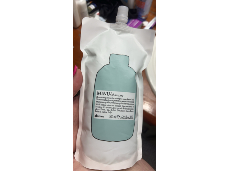 Davines Shampoo, Minu, 16.91 fl oz/500 mL