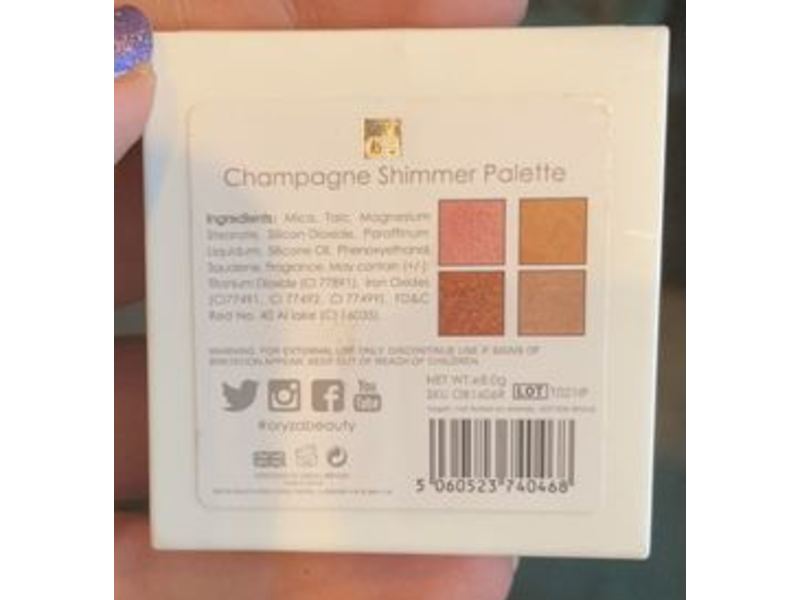 Oryza Beauty Champagne Shimmer Eyeshadow, 8 g