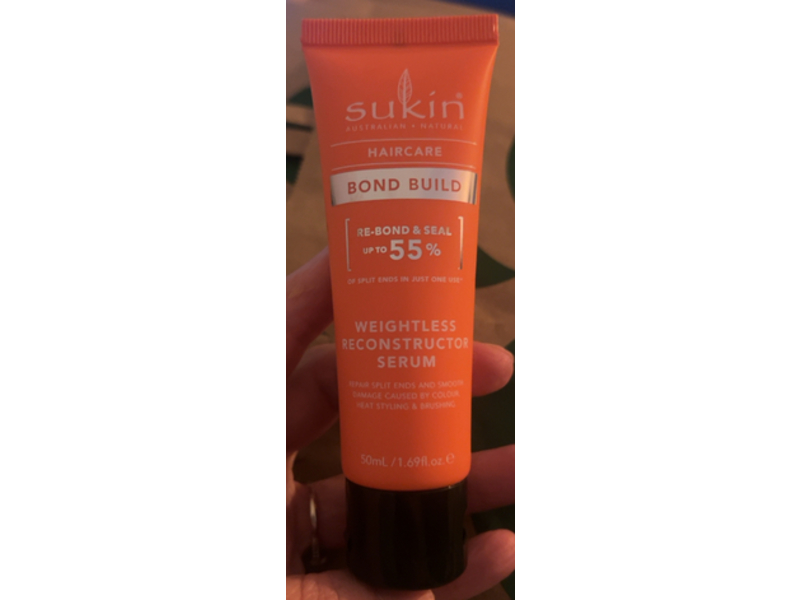Sukin Bond Build Weightless Reconstructor Serum, 1.69 fl oz/50 mL
