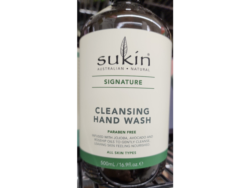 Sukin Cleansing Hand Wash, 16.9 fl oz/500 mL