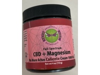 Dragonfly Botanicals CBD+Magnesium No More Aches Caliente Cream, 4 oz/113 g - thumbnail 2