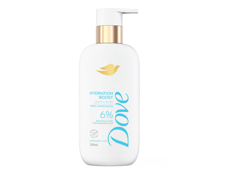 Dove Hydration Boost Serum Body Wash, Fresh Jasmine Bloom 300 mL