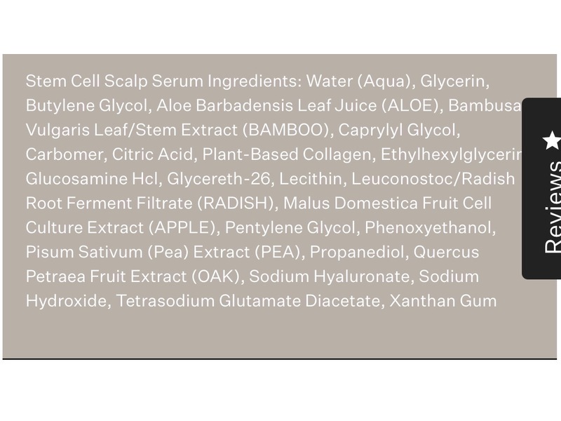 Act + Acre Cold Processed Stem Cell Scalp Serum, 2.2 fl oz/65 mL