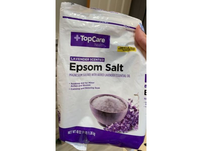 Top Care Health Epsom Salt, Lavender Scented, 48 oz/1.36 kg