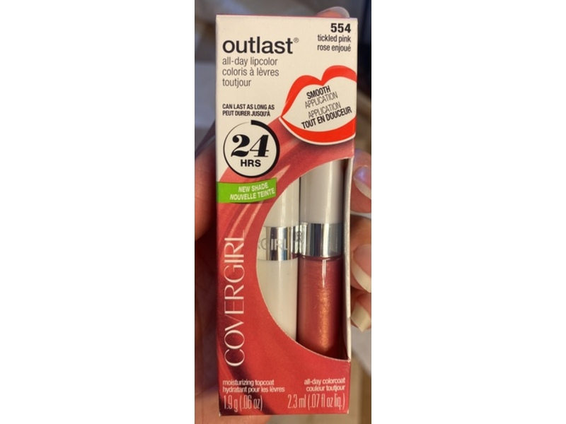 Covergirl Outlast All Day Lip Color, 554 Tickled Pink