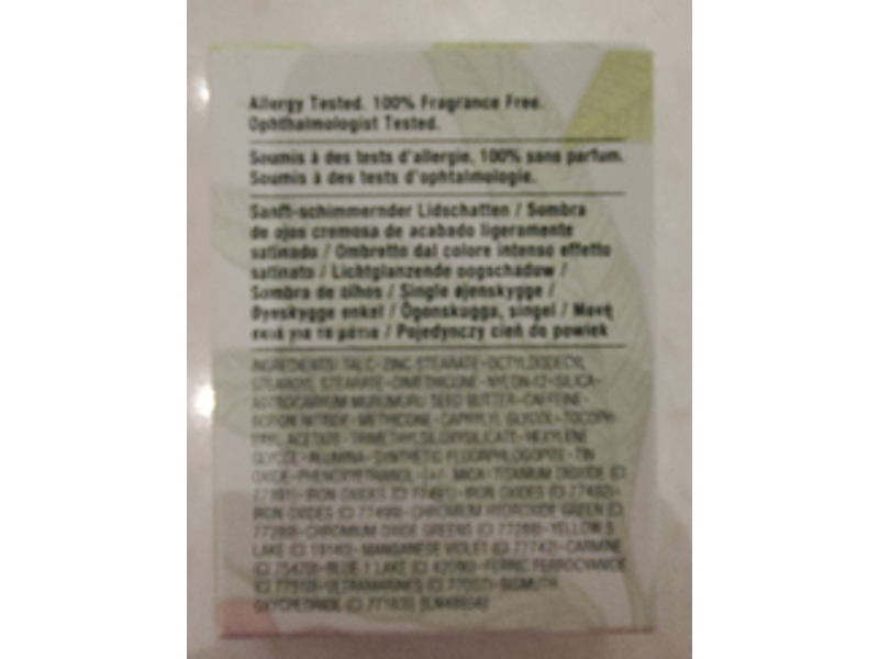 Clinique All About Shadow Soft Shimmer, 1A Sugar Cane, 0.07 oz/2.2 g