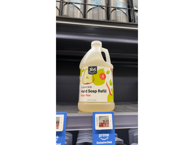 365 Whole Foods Market Liquid Hand Soap Refill, Anjou Pear, 64 fl oz/1.89 L