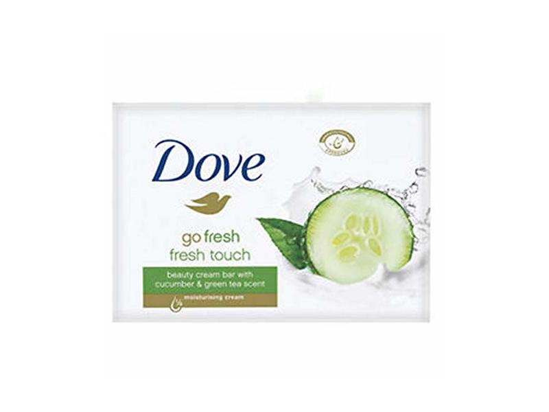 Dove Go Fresh Touch Beauty Cream Soap Bar, Cucumber & Green Tea Scent, 3.5 oz/100 g, 4 Count