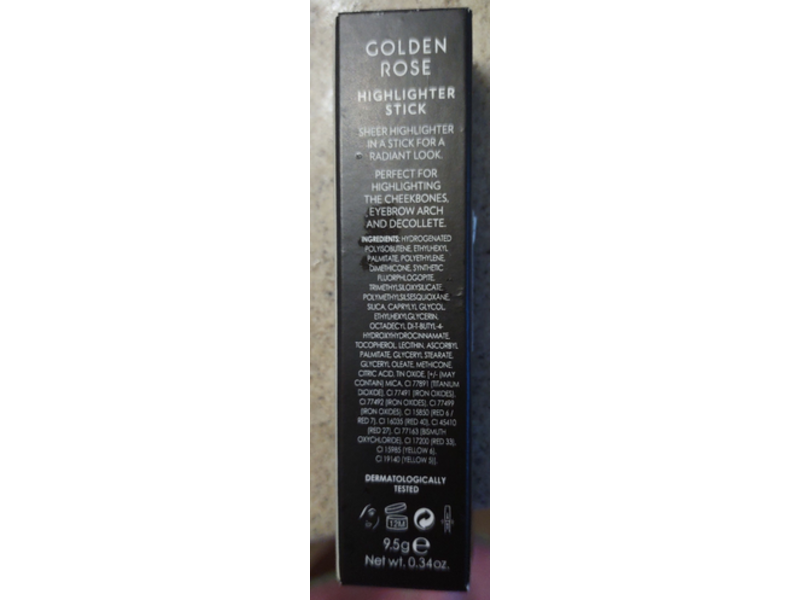 Golden Rose Highlighter Stick, Bright Gold, 0.34 oz/9.5 g