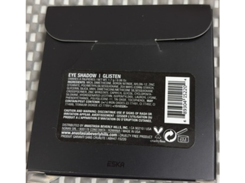 Anastasia Beverly Hills Eyeshadow, Glisten, 0.06 oz/1.7 g
