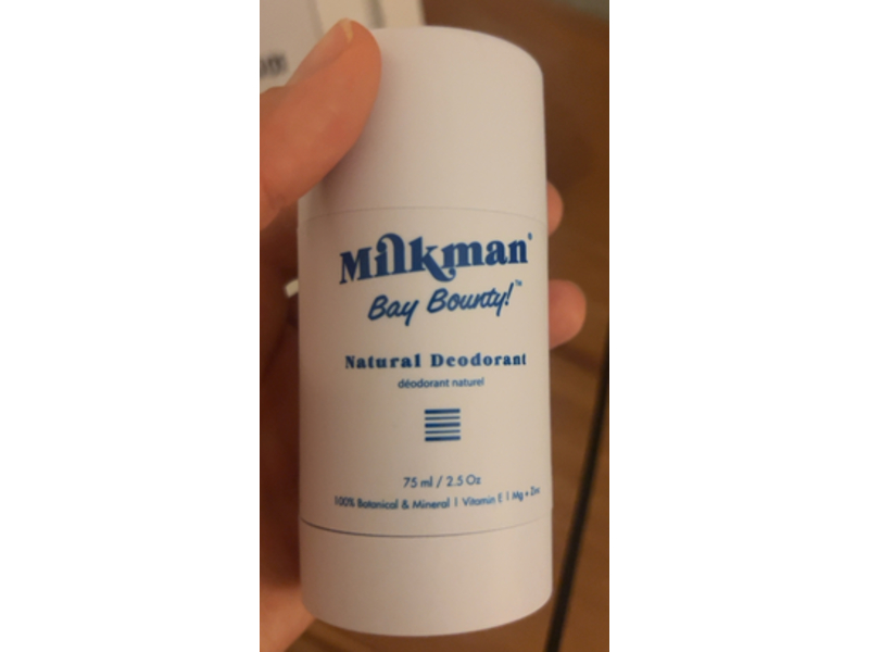 Milkman Natural Deodorant, Bay Bounty, 2.5 oz/75 mL