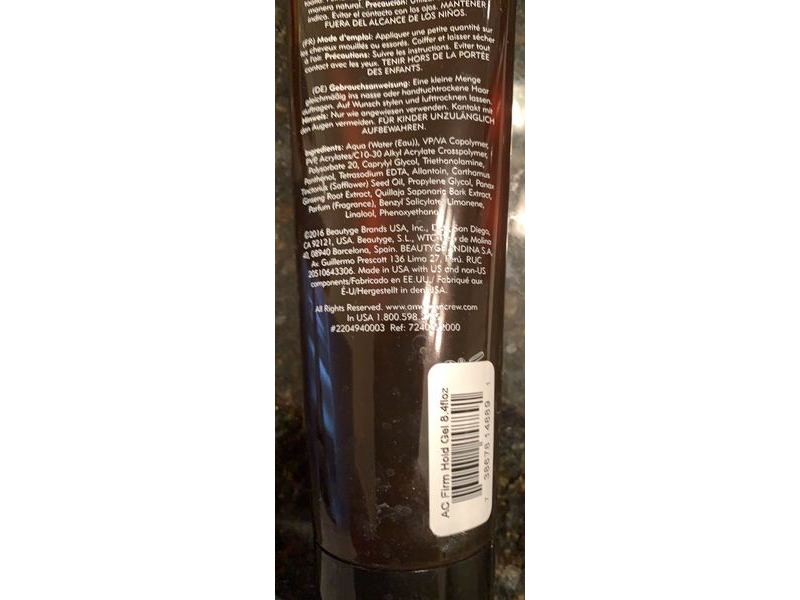 American Crew Styling Gel, Firm Hold, 8.4 fl oz/250 mL